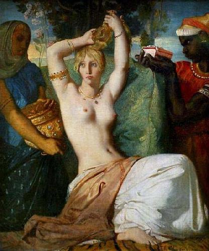 Theodore Chasseriau The Toilette of Esther France oil painting art